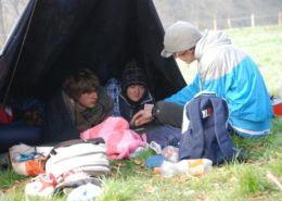 Hike tocht tijdens een schoolkamp in de Ardennen