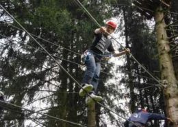 Rope Course tijdens een bedrijfsuitje in de Ardennen