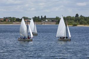 Zeilen tijdens bedrijfsuitje in Gelderland