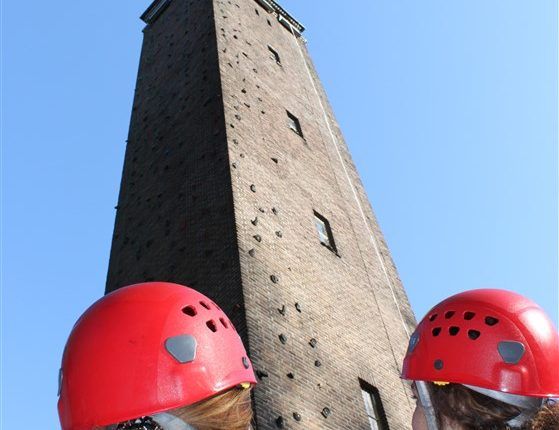 Klimmen tijdens een bedrijfsuitje in Gelderland