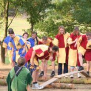 Teambuilding activiteit eilanden oversteek in Gelderland