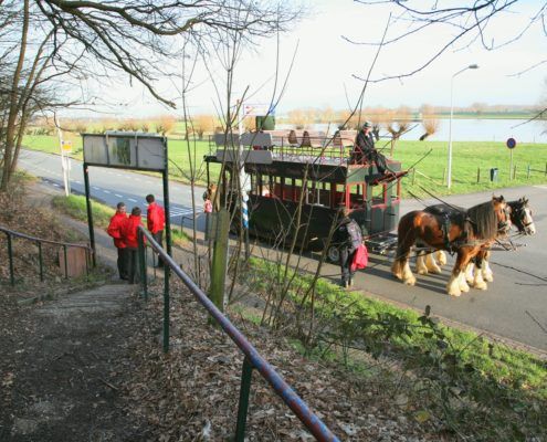 Paardentram tijdens een leuk bedijfsuitje