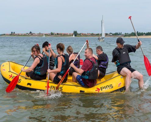 Actieve activiteit raften in Gelderland