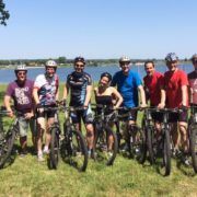 Mountainbiken tijdens een personeelsuitje Hiking kaart en gps tijdens een personeelsuitje in Gelderland