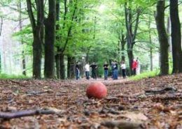 Klootschieten tijdens een uitje in Gelderland